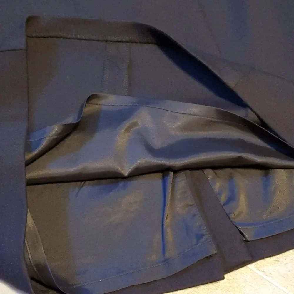 Black Coldwater Creek Midi Lined Skirt